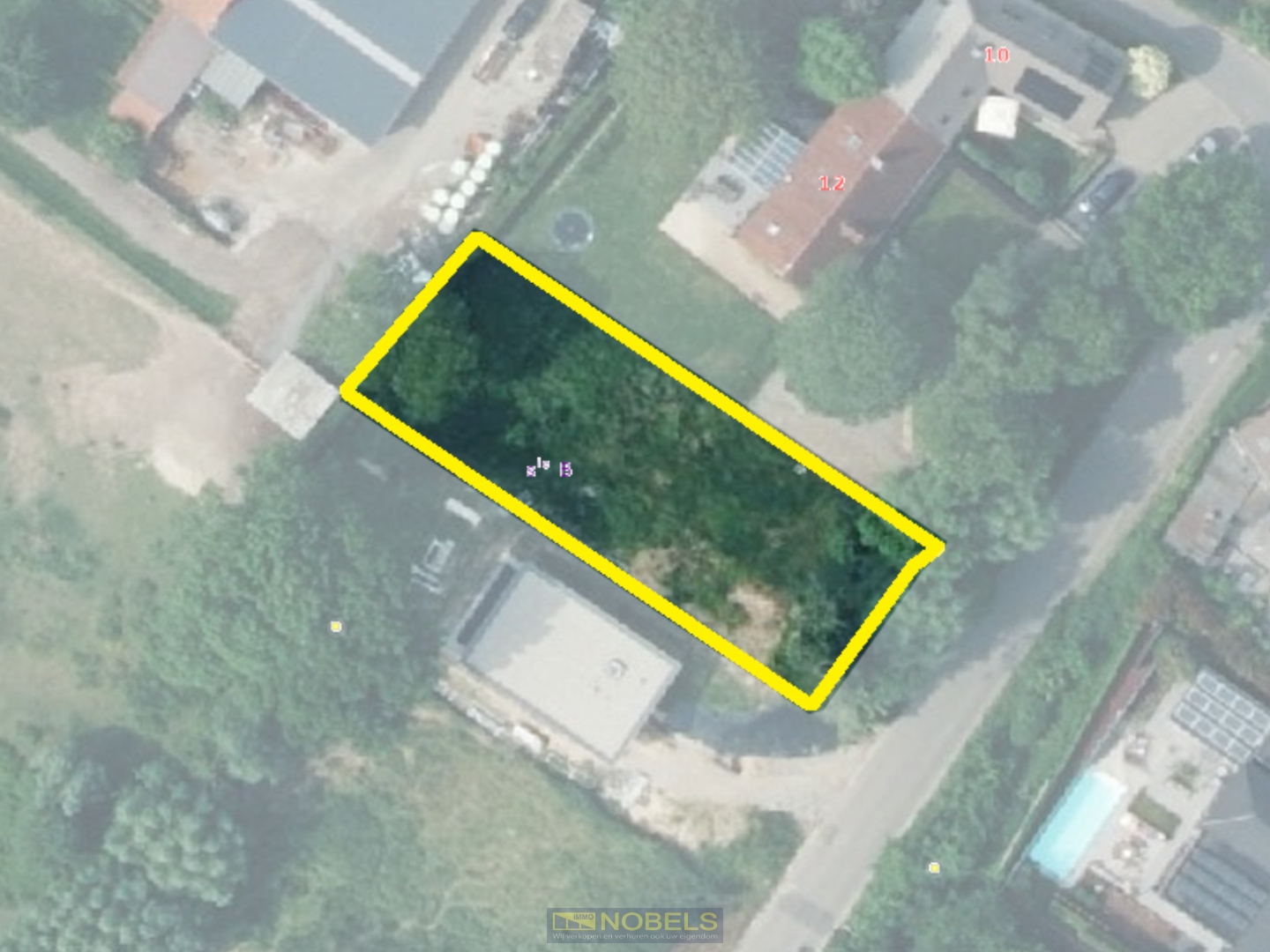 Te koop, perceel grond in woonzone voor open bebouwing in een rustige straat te Galmaarden - foto 1