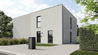 <strong>Rustig wonen dichtbij alles</strong><br />Deze gronden zijn centraal gelegen met een vlotte verbinding naar<br />omliggende gemeentes, doch nabij scholen, winkels, E314 en andere faciliteiten zoals apotheek, dokter, kinderopvang... Houthalen-centrum is bereikbaar op een 5-tal minuten.<br /><br /><strong>Oppervlakte perceclen</strong><br />Mooi perceel bouwgrond voor half-open bebouwing, met een oppervlakte van 4a87ca voor LOT 1 en 4a89ca voor LOT 2.<br /><br /><strong>Moderne nieuwbouwwoning volgens jou wensen</strong><br />AVL biedt hier de mogelijkheid tot het bouwen van een woning naar eigen wensen. Het voorbeeld op de website is een moderne woning met plat dak die aan de huidige EPB-normen voldoet. Op de perceelgrens moet een carport voorzien worden, mits akkoord van de buren. Zo niet, moet een inpandige garage of carport voorzien worden.<br /><br />Dit project realiseren wij in samenwerking met Limburgs Vastgoed.<br />Meer info neem contact op met bouwadviseur Geert 011/450 280.<br /><br />SLEUTEL-OP-DE-DEURAFWERKING<br />Ruwbouw winddicht<br />Sanitaire leidingen (inclusief hergebruik van regenwater)<br />Elektriciteit<br />Warmtepomp met verfrissingsfunctie<br />Pleisterwerken<br />Isolatiewerken en chape<br />EPB berekening<br />Trap in rubberwood<br />Ventilatiesysteem D+<br />Kostprijs architect en veiligheidscoördinatie inclusief<br />Zonnepanelen <br />Afgewerkte keuken<br />Sanitaire toestellen<br />Tegelvloeren in de volledige woning<br />Binnendeuren in tubespaan, reeds voor geschilder<br /><br />PRIJS SLEUTEL-OP-DE-DEUR:  LOT 1 (Links)<br />€ 380 513 excl. alle kosten op grond en constructie<br />€ 452 080 incl. alle kosten op grond en constructie<br /><br />PRIJS SLEUTEL-OP-DE-DEUR: LOT 2 (rechts)<br />€ 380 513 excl. alle kosten op grond en constructie<br />€ 452 080 incl. alle kosten op grond en constructie