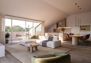 Ontdek Tilia Verde, een prestigieus nieuwbouwproject aan de Beversesteenweg in Roeselare. Dit project combineert modern wonen, duurzaamheid en een groene omgeving, op slechts een steenworp afstand van het bruisende stadscentrum. De appartementen in Tilia Verde zijn ontworpen met luxe en comfort in gedachten. Hoogwaardige afwerkingen, grote ramen voor veel natuurlijk licht, en elk appartement heeft een eigen terras voor rust en privacy. Appartement T1.2, op de eerste verdieping, omvat:- inkom- toilet- berging- woonkamer- keuken- 2 slaapkamers- badkamer- terrasEr zijn ook 15 garages aanwezig, 6 parkeerplaatsen voorzien van een laadpaal en 6 privatieve kelderbergingen.Neem gerust contact met ons op voor meer informatie over de beschikbare appartementen en mogelijkheden. Wij helpen u graag verder om uw droomwoning te realiseren!