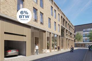 Dit éénslaapkamerappartement van 84,5 m² is gelegen op het derde verdiep en de indeling is als volgt: een inkomhal met plaats voor een...