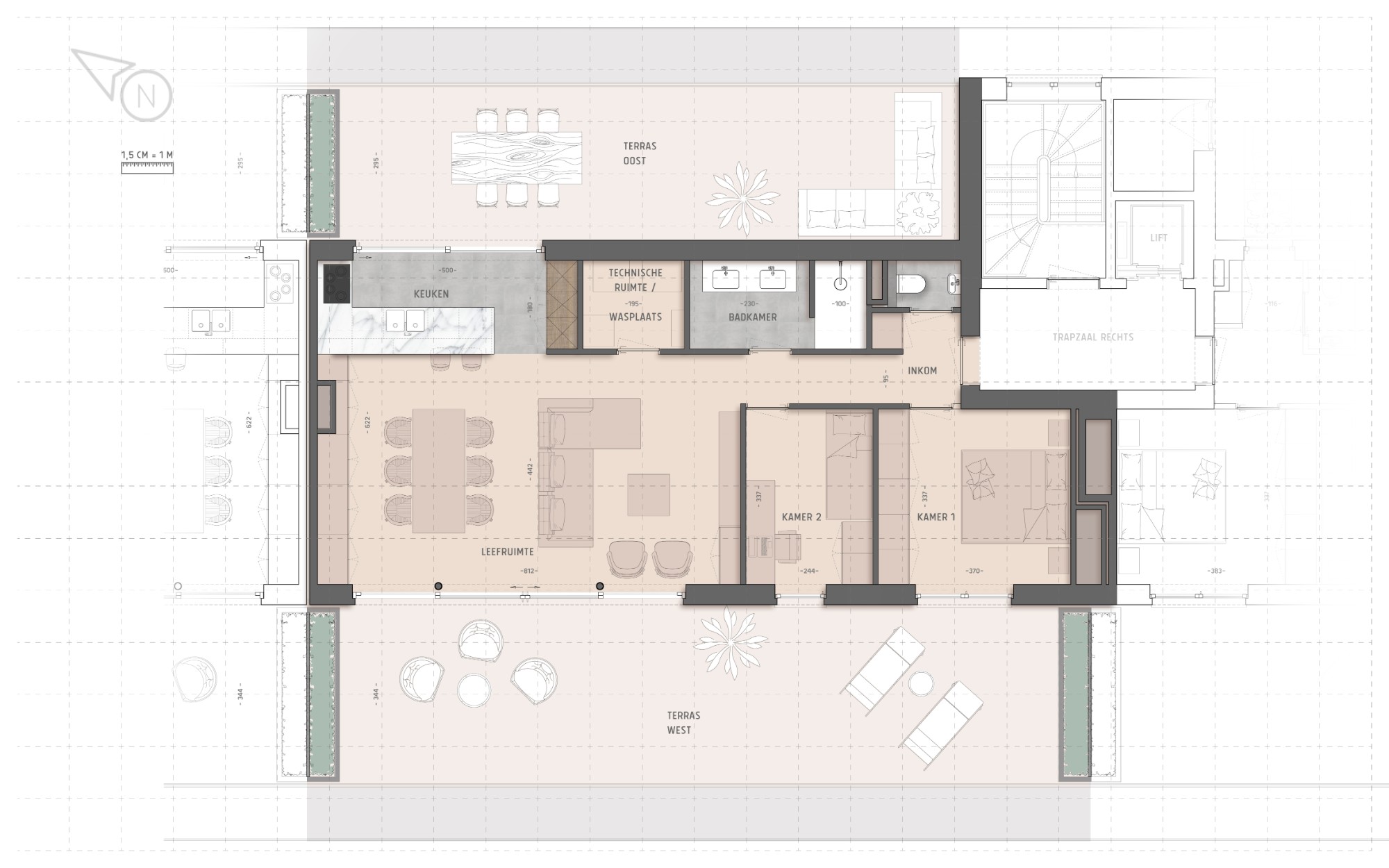 Appartement à vendre à Saint-Nicolas avec 2 chambres - photo 4