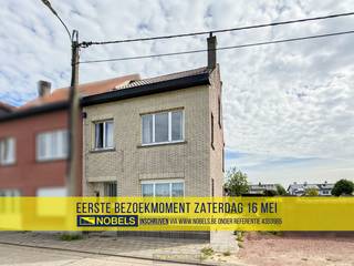 1ste bezoekdag zaterdag 16 mei! Inschrijven kan via www.nobels.be onder referentienummer 4353985.TE RENOVEREN HALFOPEN BEBOUWING met tuin en...
