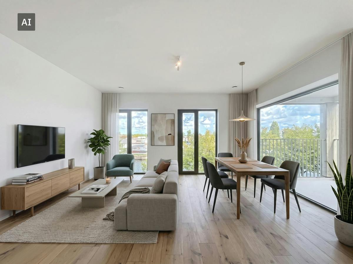 Ruim nieuwbouwappartement met 2 slaapkamers te huur in Brugge - foto 4