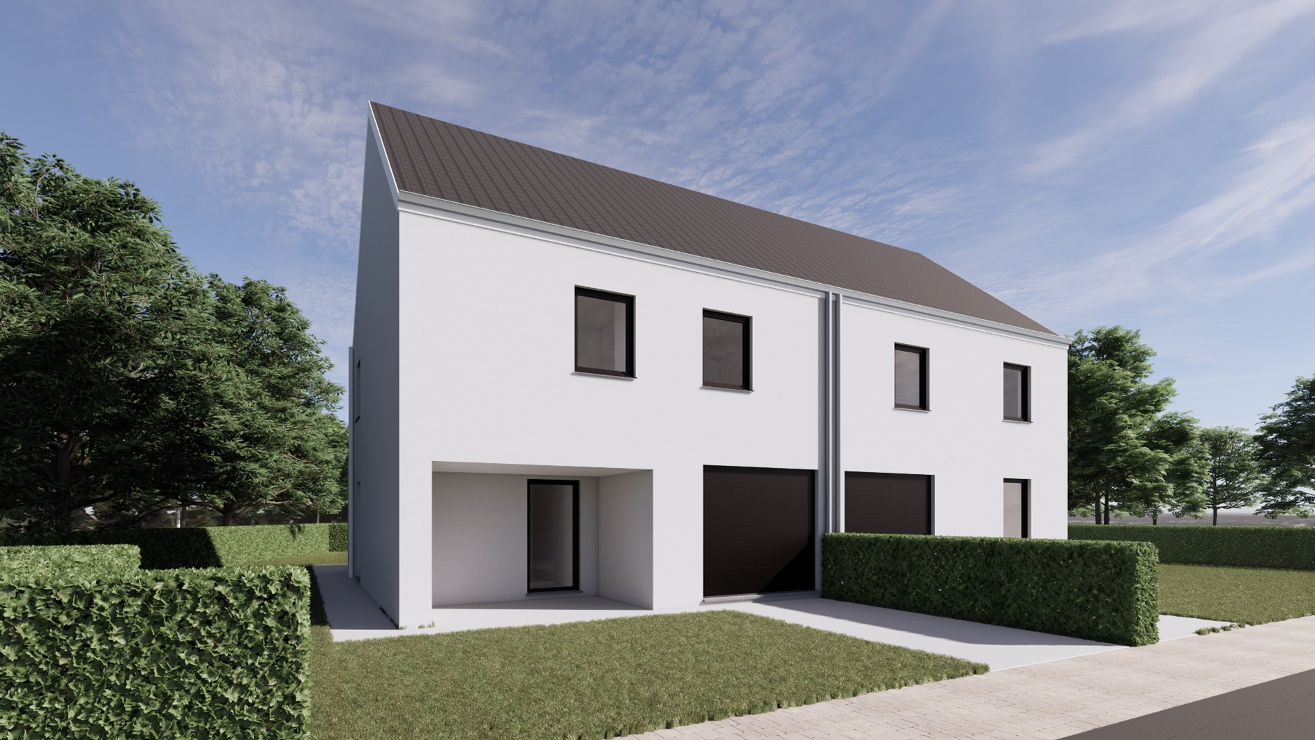 Ruime nieuwbouwwoning te Vissenaken met zicht op het achterliggende weides - foto 1