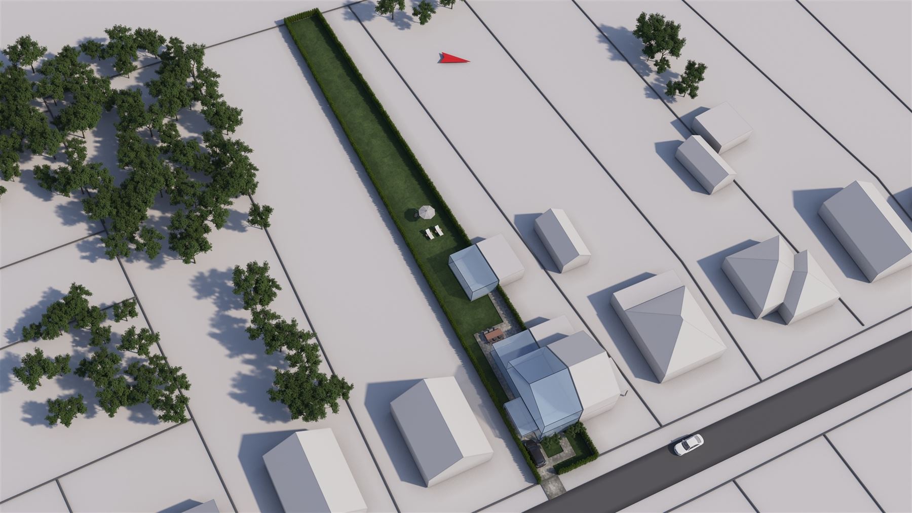 Rustig gelegen bouwgrond voor halfopen bebouwing van 9a14ca - zuidwestelijke oriëntatie  - foto 1