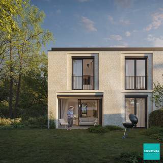 Gelijkvloerswoonkamer6,5m x 4,1m = 26,8m²Keuken2,6m x 2,3m = 6,2m²Berging2,3m x 1,9m = 4,5m²Slaapkamer2,5m x 3,4m = 8,5m²Slaapkamer4,4m x 3,0m =...