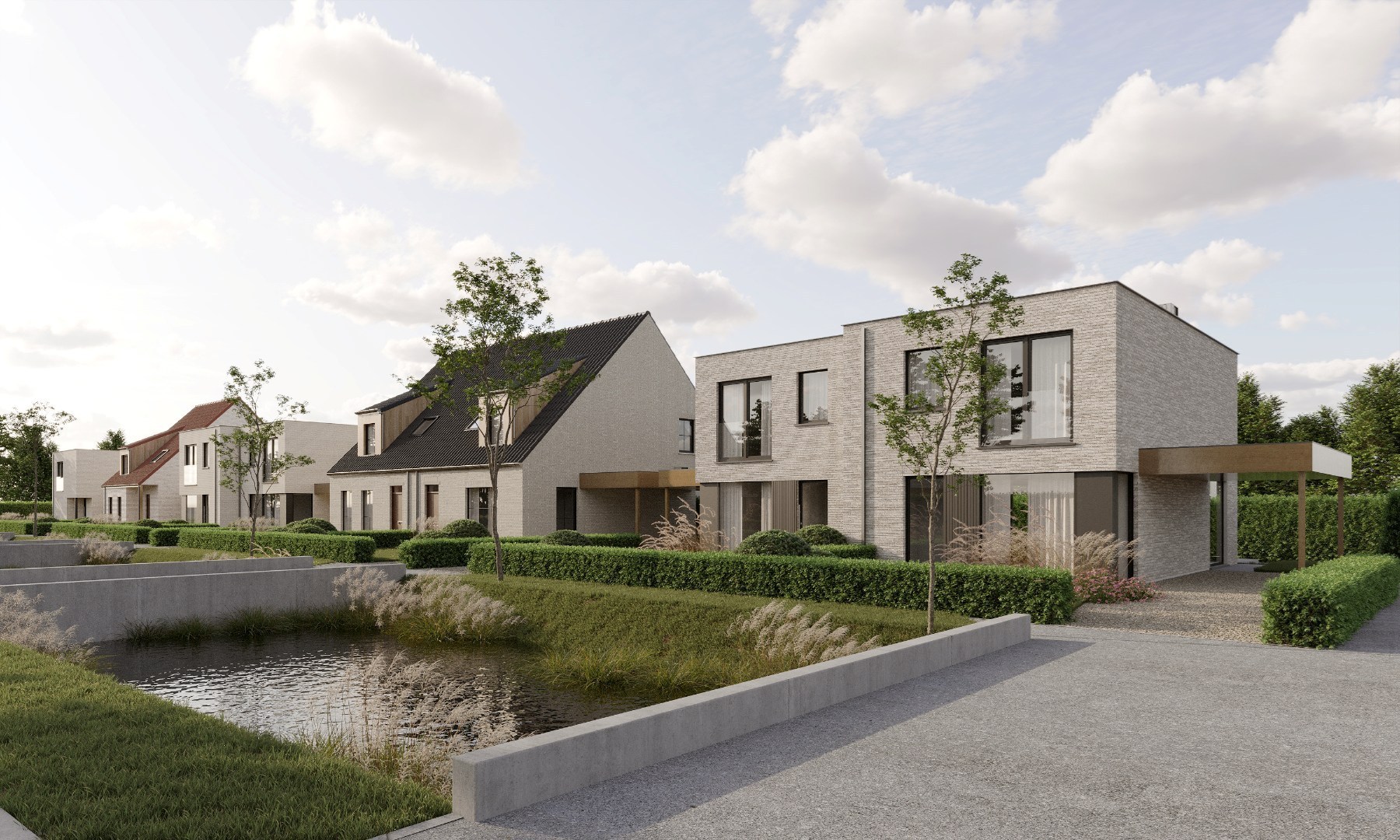 Prachtige moderne halfopen bebouwing in een groene omgeving nabij het kanaal Plassendale-Nieuwpoort te Leffinge - foto 1