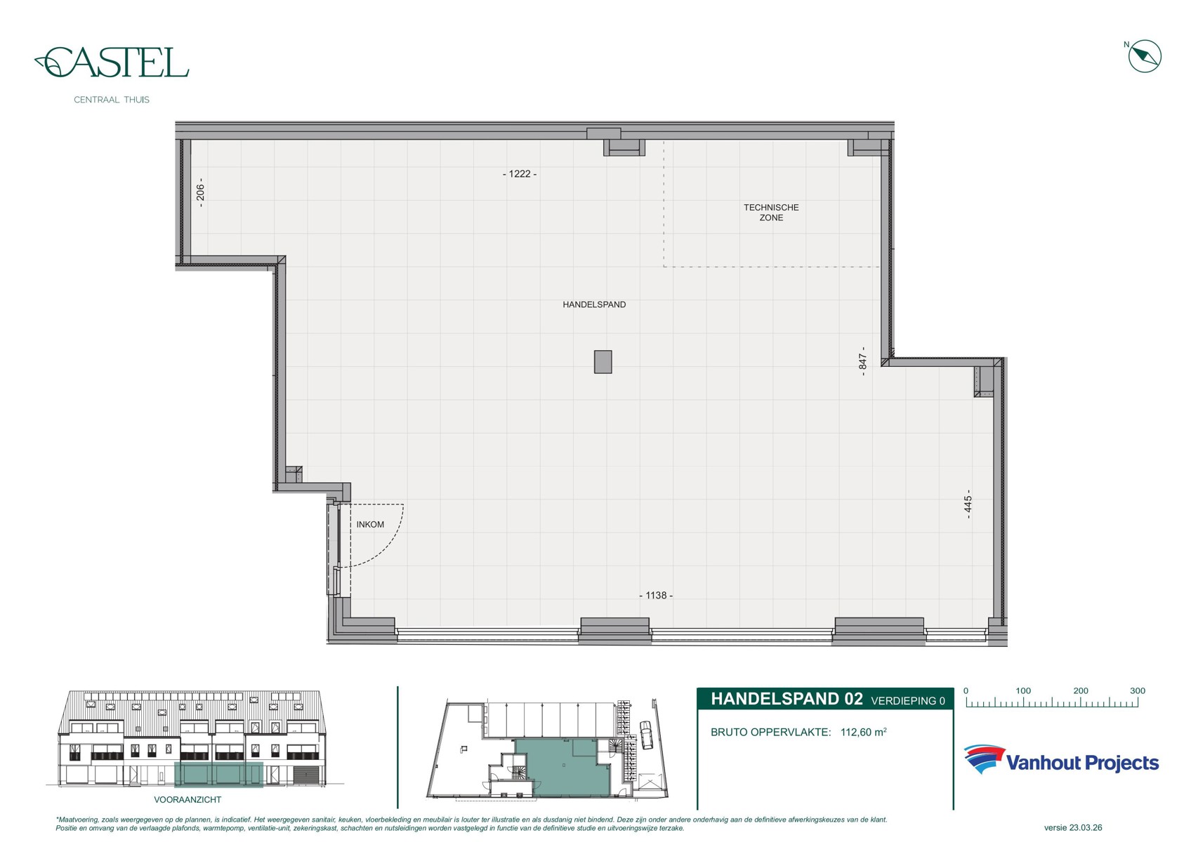 Residentie Castel: handelspand 112,5m² bruto oppervlakte - foto 2