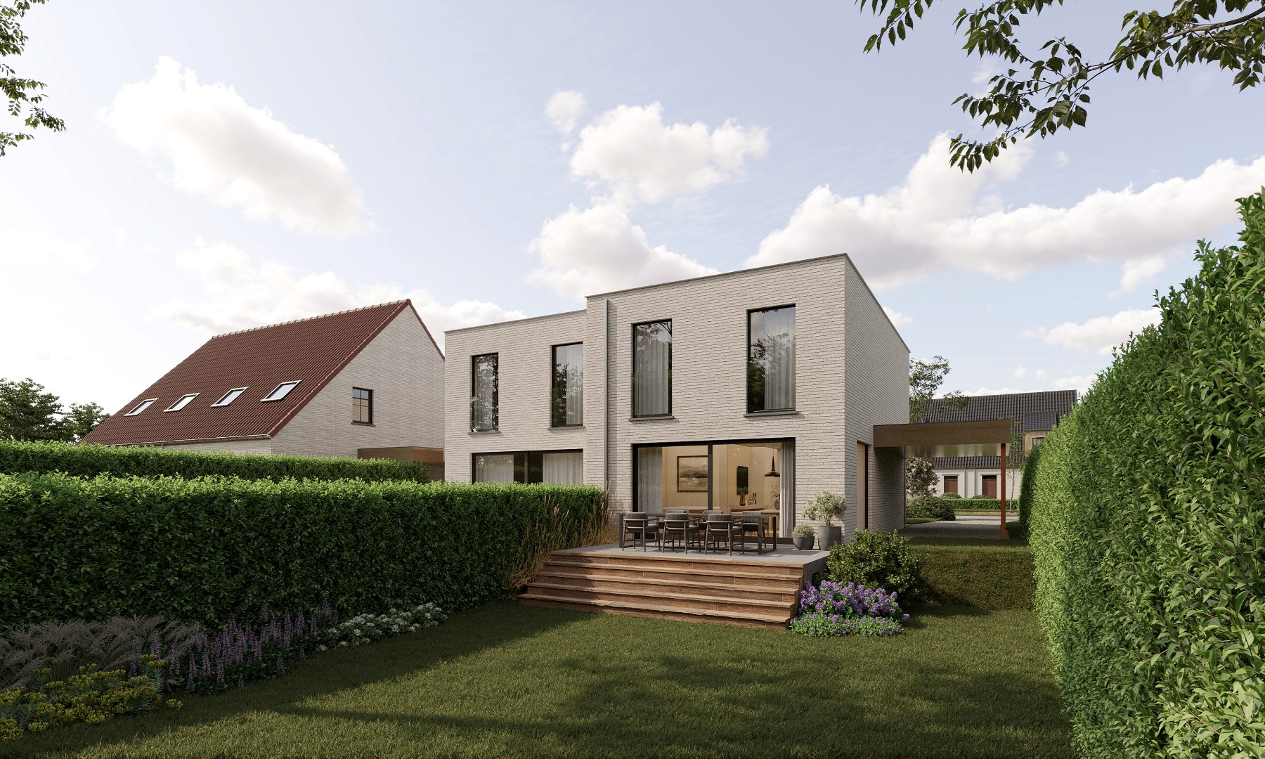 Prachtige moderne halfopen bebouwing in een groene omgeving nabij het kanaal Plassendale-Nieuwpoort te Leffinge - foto 2