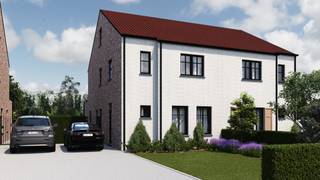 <span>Elke zondag welkom op ons kantoor van 10u-12u voor meer info over de nieuwbouwprojecten!</span><br /><br />Op zoek naar een ruime nieuwbouwwoning met een landelijke uitstraling, een uitstekende ligging en volop mogelijkheden om ze volledig naar eigen smaak af te werken? Dan is deze halfopen bebouwing in het mooie Boekt absoluut het ontdekken waard!<br /><br />Deze ruime half open bebouwing bevindt zich op een perceel van 5,87 are waarvan het perceel een straatbreedte heeft van 9 meter!<br />De woning heeft een bewoonbare oppervlakte van 209 m² en is praktisch opgedeeld.<br /><br />Er werd rekening gehouden met een open leefruimte met achteraan een gezellige keukenruimte die onmiddellijk aansluit aan de berging met achterdeur. De “doorzon”-leefruimte heeft zowel via de voor-, zij- als achterzijde ramen voor een uitstekende lichtinval.<br /><br />Vanuit de living vertrekt ook de trap naar boven. <br />Op de eerste verdieping zijn er 3 slaapkamers, een apart toilet en een badkamer. De slaapkamers zijn allen voldoende ruim.<br /><br />De 2de gegoten betonnen trap brengt ons naar een prachtige open zolderruimte; hier kan men een ruime 4de polyvalente (slaap)kamer creëren, of zelfs opsplitsen naar een 5de kamer. In de hoek kan de technische ruimte voorzien worden.<br /><br />Zowel de raampartijen als de dakwerken zijn van uitstekende makelij.<br /><br />Deze ruwbouwwoning wordt opgeleverd met een vlak getrokken perceel dat onmiddellijke aanplanting toelaat.<br /><br />De Heilig-Hartlaan is een zalige straat met voornamelijk ééngezinswoningen. Vanuit hier kan men zelfs te voet naar het kleuter- en lager onderwijsschooltje de hoek om; de grote supermarkten bereikt men na enkele minuten en als kersje op de taart : Boekt heeft nog een warme bakker!<br /><br />Of wat dacht u om met de fiets via de natuur richting Lummen te fietsen? Zalig….! Ook kan men vanuit hier te voet vertrekken naar de achterkant van de Kluis in Bolderberg. De autosnelweg met verkeerswisselaar “Het Klaverblad” bereikt men na enkele minuten.<br /><br />Indeling : <br />GELIJKVLOERS : inkomhal, gastentoilet, leefruimte met trap naar boven, open keuken, berging<br />EERSTE VERDIEPING : nachthal, apart toilet, 3 slaapkamers, badkamer, trap naar boven<br />ZOLDER : open polyvalente ruimte met plaats voor technische ruimte <br />TUIN: aan te leggen <br /><br />Pluspunten:<br />-prachtige stijl; voor ieder wat wils!<br />-zeer degelijke bouw<br />-ruim = 209 m²<br />-ruime living!<br />-4/5 slaapkamers <br />-betonnen trappen<br />-tijdloze pastoriestijl<br />-goede ligging = overal dichtbij!<br />-grondwaarde aan 12%, enkel constructie onder 21%BTW<br />-regenwaterput van 10.000l!<br /><br />Voor een afspraak of meer info, bel ons op 078/78.78.70, of kom gewoon binnen op ons kantoor. Steeds welkom!