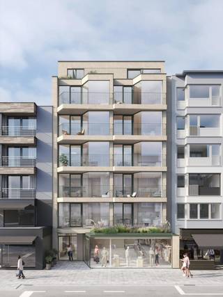 Dans la zone commerciale Zeelaan à Koksijde, près de la plage, nous trouverons bientôt le nouveau projet de construction Residentie Zeezicht. Ce beau projet se compose de 10 appartements d'environ 78 m² et d'un penthouse de 82 m². Chaque appartement bénéficie d'une vue magnifique sur la mer et de 2 terrasses. <br /><br />Ces appartements avec accès direct et ensoleillés seront finis selon des normes élevées et répondront aux normes les plus récentes. Par exemple, le chauffage est assuré par une pompe à chaleur et des panneaux solaires sont présents.<br /><br />La résidence fournira un local à vélos commun et disposera d'un espace de rangement supplémentaire au sous-sol.<br /><br />