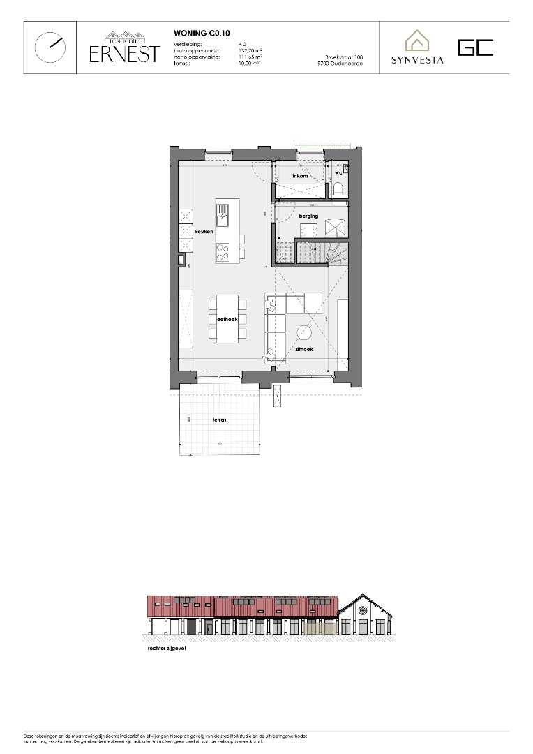 Modern huis met 3 slaapkamers, vide – Nieuwbouwproject Ernest Oudenaarde - foto 3
