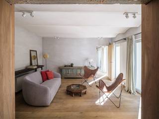 Wabi Sabi naar de hand van architect Tatsuro Miki. Exclusief 1 slpk-appartement met ruim en groen terras in een prestigieus gebouw te Centrum...