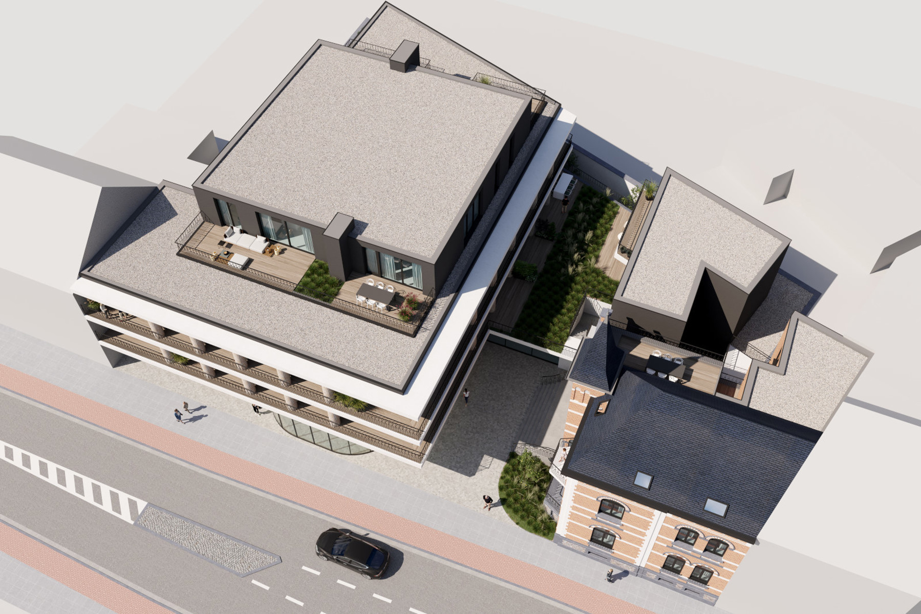 Nieuwbouwproject Villa Maurice: duplex-appt A2.6 met terras - foto 2