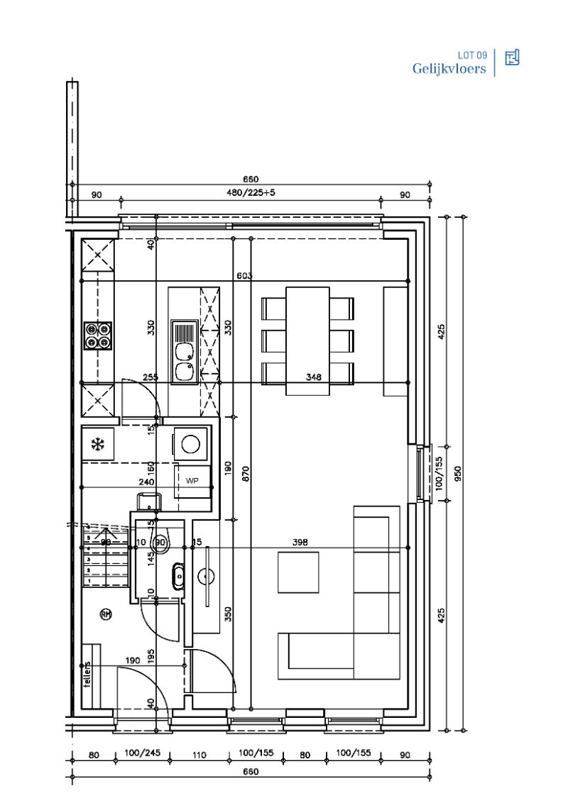 Gits (Hooglede), Middenstr-Tillostr-V.Maerlantstr - Fase 1: Lot 09 - foto 2