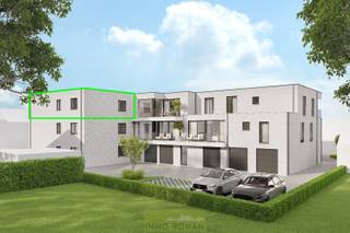 POSSIBILITÉ D'ACHAT À 6 % DE TVA ! Cet appartement neuf fait partie de la toute nouvelle Résidence Flandrien ! Ce projet résidentiel sera réalisé à l'angle de la Kapellestraat et de la Grote Herreweg à Ruien, commune de Kluisbergen. La Résidence Flandrien comprendra au total 10 appartements élégants qui offrent une occasion unique de vivre confortablement au cœur des Ardennes flamandes. Découvrez vite tous les atouts de ce projet, tels que les terrasses spacieuses, les garages au rez-de-chaussée, etc.<br />La disposition de cet appartement est la suivante : hall d'entrée, salon et salle à manger avec cuisine attenante, toilettes séparées, débarras, 2 chambres et une salle de bains équipée d'une douche et d'un lavabo. De plus, vous profiterez d'une terrasse avec vue sur le Kluisbos !<br />Des garages et des places de parking sont proposés en option.<br />De plus, pour les 4 premiers appartements vendus avec garage, une place de parking supplémentaire d'une valeur de 12 500 € (hors frais) est offerte gratuitement ! La livraison de ce projet est prévue pour fin 2025.<br />Plus d'informations ? Contactez Matthias Roman : 0485 53 17 16