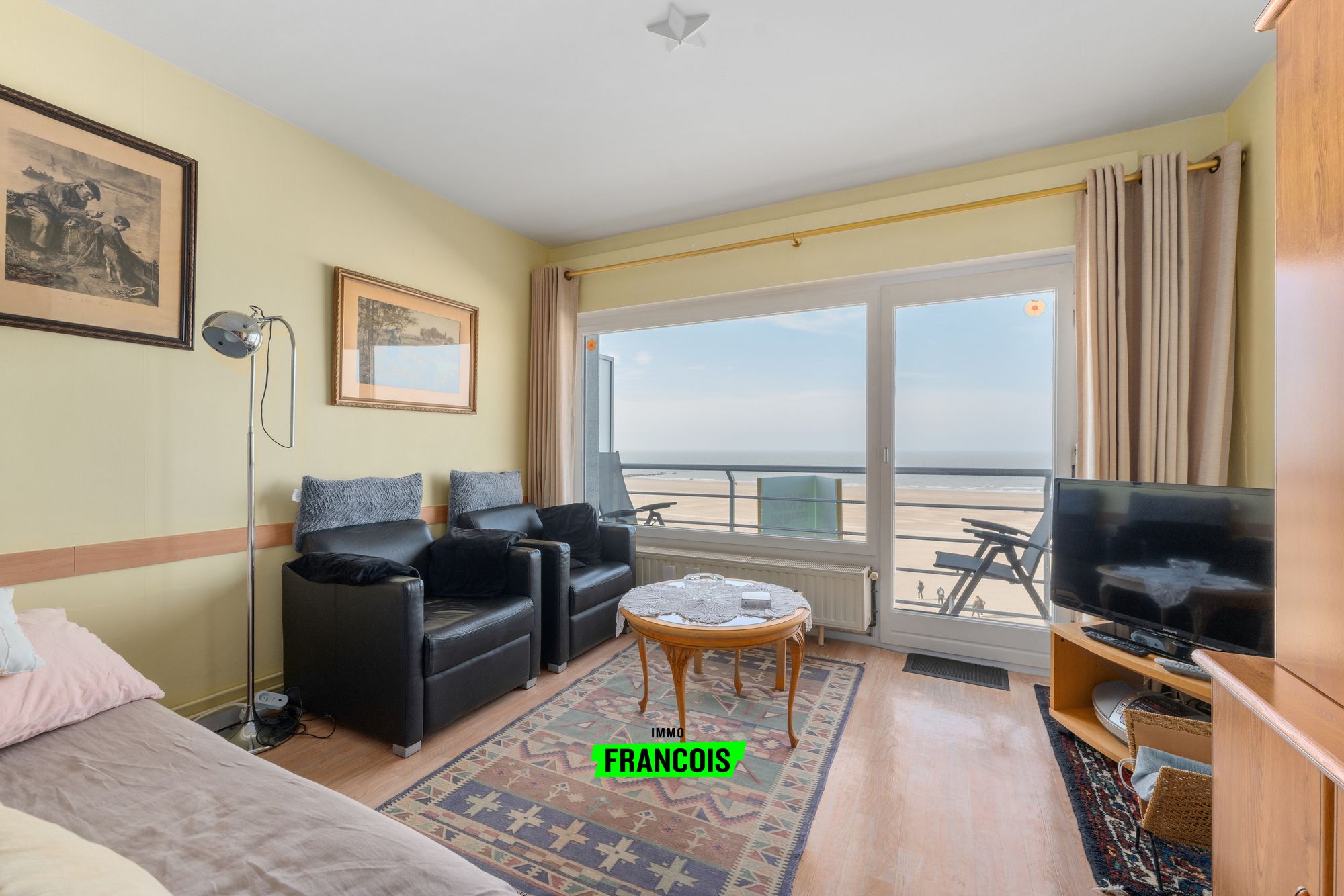 Appartement met 1 slaapkamer en open zicht op de Zeedijk in Blankenberge - foto 4