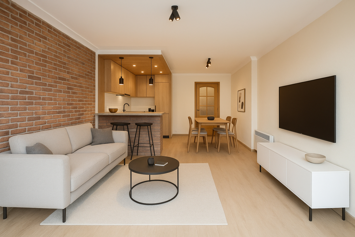 Te renoveren twee slaapkamer appartement vlakbij het strand - foto 1