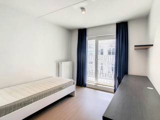 La chambre d'étudiant est située au Rue Terre-Neuve 51, à quelques pas des gares (Bruxelles Chapelle , Bruxelles-Midi et Bruxelles-Centrale).La chambre étudiante du 3ième étage comprend :-Chambre spacieuse avec bureau, lit et placard-Terrasse privée -Une salle de bain privée (douche, lavabo et toilettes).Il y a une cuisine commune par étage. En outre, il y a des espaces de détente communs, des espaces d'étude et un grand jardin.La chambre d'étudiant a déjà été louée pour la prochaine année scolaire, il y a donc un retour garanti.
