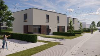 Gelegen in het rustige en groene Machelen, presenteren wij in fase 1 (nog) 2 (van 4) moderne nieuwbouwwoningen die uitblinken in energiezuinigheid en comfort. <br />Deze woning is functioneel en stijlvol ontworpen dat perfect aansluit op het hedendaagse leven.<br />Ondanks de rustige omgeving bevindt u zich op korte afstand van allerlei faciliteiten, zoals winkels, lagere school en sportmogelijkheden. <br /><br />Kenmerken van de woning:<br />• Een half openbebouwing: met een grondopp. perceel van 446 m².<br />• Drie afgewerkte slaapkamers: de woning beschikt over drie ruime, volledig afgewerkte slaapkamers, ideaal voor gezinnen en/of gastenverblijven.<br />• Op maat samen te stellen badkamer en keuken: kies zelf uw afwerking en inrichting voor zowel de badkamer als de keuken. Werk samen met lokale aannemers om een interieur te creëren dat aansluit bij uw smaak en levensstijl.<br />• Mogelijkheid tot carport en tuinberging: voor extra opslagruimte en bescherming van uw voertuig kan er een carport en een aparte tuinberging worden toegevoegd.<br />• 8 zonnepanelen: de woning is uitgerust met zonnepanelen die helpen de energiebehoefte te voorzien en de energierekening laag houden.<br />• Ventilatiesysteem D: een modern ventilatiesysteem dat zorgt voor een aangenaam binnenklimaat met verse lucht, zonder warmteverlies.<br />• Lucht/water warmtepomp: dit innovatieve systeem benut de buitenlucht om uw woning te verwarmen, waardoor de afhankelijkheid van fossiele brandstoffen wordt verminderd.<br />• Vloerverwarming en radiatoren: voor optimaal comfort is er overal vloerverwarming aanwezig op het gelijkvloers. In de badkamer is er naast de vloerverwarming ook een elektrische handdoekdroger. Mits meerprijs kan er vloerverwarming worden voorzien in de slaapkamers.<br />EXTRA TROEF 6% BTW MOGELIJK<br />Deze woning combineert hedendaags comfort met een vooruitstrevend energiebesparend ontwerp, gelegen in een rustige en groene omgeving<br />in Machelen. Perfect voor wie zoekt naar een woning die modern wonen en duurzaamheid moeiteloos verenigt.<br />Reeds 50% verkocht.