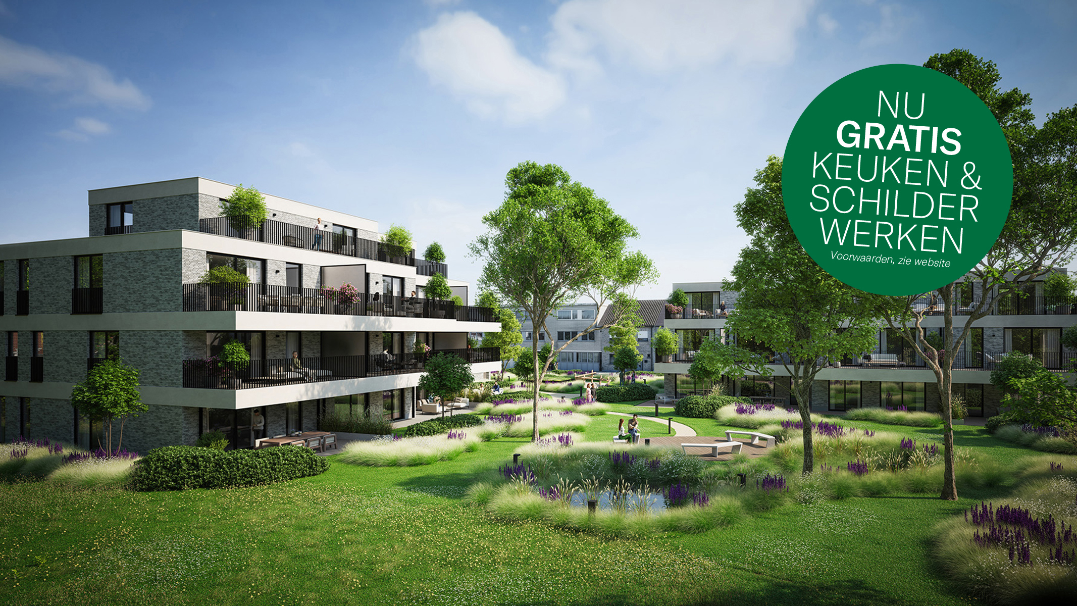 19 appartementen met ruime terrassen in een park - foto 1