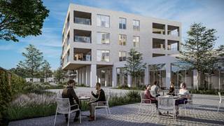 Residentie Moulart is gelegen in de stadskern van Geel in het binnengebied tussen de straten Pas en Peperstraat. De centrale ligging met de Markt van Geel op wandelafstand zorgt voor de nabijheid van alle faciliteiten. Winkels, horeca, scholen en openbaar vervoer bevinden zich op slechts enkele minuten wandelen van dit project. <br /><br />Het appartement bevindt zich op de tweede verdieping en heeft een bewoonbare oppervlakte van 124,73 m². <br /><br />Indeling:<br />- Een inkomhal met vestiaireruimte<br />- Een woonkamer <br />- Open keuken <br />- 3 slaapkamers <br />- Badkamer <br />- 2 bergruimtes <br />- Apart toilet <br />- Overdekt terras <br /><br />Elk appartement wordt sleutel op de deur afgeleverd en u mag de afwerking zelf kiezen. Bij dit project is doelbewust gekozen voor de bouwmethode en materialen die voldoen aan de eisen van morgen. Alle appartementen zijn voorzien van vloerverwarming, een warmtepomp en zonnepanelen. Hierdoor zullen de appartementen een E-peil van maximum 20 behalen. Er is een lift aanwezig in het gebouw. Bij alle appartementen dient een ondergrondse autostaanplaats en kelderberging aangekocht te worden. Verder zijn er 2 fietsenstallingen inbegrepen in de verkoopprijs.<br /><br />De verkoop van de appartementen vallen onder de Wet Breyne. De geafficheerde prijzen zijn exclusief BTW (21%) en bijkomende aankoopkosten.<br /><br />Indien u extra informatie wilt over dit project kan u hiervoor een afspraak maken via e-mail, info@vastengoed.be of telefonisch 014/72.73.74.