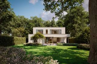 WERKEN GESTART! Exclusieve nieuwbouw villa van +/- 315m² bewoonbare oppervlakte gelegen op een perceel van +/- 1.988 m² met een zuidwest oriëntatie. E-peil: 20<br /><br />Ontdek deze unieke kans om te wonen in een modern energiezuinige villa in een groene omgeving te Brasschaat. <br />De villa omvat volgende ruimtes:<br /><br /><u><strong>Gelijkvloers:</strong></u><br />Via de inkomhal met vestiaire heeft u toegang tot een apart bureau en het gastentoilet. De open keuken met kookeiland geeft een prachtig open-zicht op de tuin en staat in verbinding met de ruime leefruimte. Verder vindt u op het gelijkvloers nog een wasruimte en een ruime garage.<br /><br /><u><strong>Verdieping 1:</strong></u><br />De nachthal geeft u toegang tot de masterbedroom die voorzien is van een dressing en een ruime badkamer met bad, inloopdouche, dubbele lavabo en toilet. Verder vindt u op deze verdieping 3 ruime slaapkamers van telkens +/- 14 m², deze slaapkamers delen een badkamer met inloopdouche en dubbele lavabo. Ook is er een extra apart toilet en een berging op deze verdieping.<br /><br /><strong><u>Kelder:</u></strong><br />De kelder is opgesplitst in twee ruimtes, de eerste ruimte is +/- 19,60 m². De twee ruimte is de technische berging en is +/-15,81 m².<br /><br /><u><strong>Tuin:</strong></u><br />Aan de keuken en leefruimte bevindt zicht een terras van +/- 61,87m². De tuin wordt volledig aangelegd en geniet van de namiddag- en avondzon.<br /><br />In dit project wordt een duurzame, complete en luxueuze afwerking voorzien:<br /><br />- E-peil van 20 of lager incl. zonnepanelen, geothermische warmtepomp, triple beglazing en een super isolerende bouwschil.<br />- Volledige verlichting.<br />- Ruime budgetten voor vloeren, sanitair en keuken.<br />- Budget voor ingemaakte kasten.<br />- Regenwaterrecuperatie.<br />- Volledige tuinaanleg. <br /><br />Lastenboek, plannen en budgetten verkrijgbaar op aanvraag. <br /><br />Grondwaarde: €525.000,00 --> registratie<br />Constructiewaarde: €1.000.000,00 --> BTW<br /><br />De aankoop van deze villa is mogelijk aan 6% BTW, mits voldaan wordt aan bepaalde voorwaarden.<br /><br /><br /><br /><br />