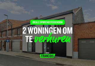 Wil je graag slim investeren? Dan is dit uw kans! 2 woningen, perfect om te verhuren.Deze woningen werden recentelijk volledig vernieuwd, ze voldoen...