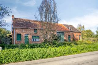 Op een aangename en rustige locatie, gelegen op een mooi hoekperceel en met weids zicht op het achterliggende agrarisch gebied, bevindt zich deze authentieke hoeve met een bijzonder potentieel.<br /><br />Het geheel biedt een unieke combinatie van wonen, karakter en ontwikkelingsmogelijkheden. De bestaande hoeve mag niet worden afgebroken en dient volledig gerenoveerd te worden. Daarnaast bestaat de mogelijkheid om de grond op te splitsen in drie afzonderlijke percelen: een perceel met de bestaande hoeve van 25are 27ca en twee bouwgronden voor open bebouwing van respectievelijk 7 are 56 ca en 7 are 50 ca.<br /><br />De authentieke hoeve beschikt over een bijzonder karakter en tal van originele elementen. De ruime structuur, de karaktervolle gevel in baksteen en de grote zolderruimte bieden heel wat mogelijkheden om een unieke woning te creëren.<br /><br />De hoeve dient volledig gerenoveerd te worden. Op heden is er geen verwarmingsinstallatie en geen sanitair aanwezig, waardoor de toekomstige eigenaar de woning volledig naar eigen wensen en behoeften kan vormgeven.<br /><br />Dankzij de ruime zolderverdieping zijn er bovendien mogelijkheden om de bestaande woonoppervlakte verder uit te breiden, afhankelijk van de geldende stedenbouwkundige voorschriften.<br /><br />Naast de hoeve omvat het geheel twee percelen die in aanmerking komen voor open bebouwing:<br /><br />Bouwgrond 1: 7 are 56 ca<br />Bouwgrond 2: 7 are 50 ca<br /><br />De combinatie van de bestaande hoeve en de twee bouwmogelijkheden maakt dit eigendom bijzonder interessant voor wie op zoek is naar een renovatieproject met bijkomend ontwikkelingspotentieel.<br /><br />De hoekligging, de aangename omgeving en het zicht op het agrarische gebied zorgen bovendien voor een mooie woonomgeving met een landelijk karakter.<br /><br />Een eigendom met karakter en mogelijkheden, ideaal voor wie op zoek is naar een authentieke renovatiehoeve en/of een interessante vastgoedontwikkeling.<br /><br />Voor meer informatie of een bezoek ter plaatse kunt u contact opnemen met Lotte Thijs via lotte@immogve.be of 0474 38 63 93.