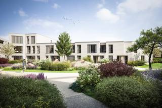 <strong>Indeling:</strong><br /><br />Woning D24 biedt op het gelijkvloers een private inkomhal, een gastentoilet, een zithoek, een eetkamer met open keuken en een bergruimte met aansluitingen voor wasmchine en droogkast. De eerste verdieping omvat een nachthal een badkamer en 3 slaapkamers, waarvan één met privédressing.<br /><br />Bij woning D24 hoort een tuin met terras van 53m2, met aansluitend een carport voor 1 voertuig met overdekte fietsenberging.<br /><br /><strong>Afwerking:</strong><br /><br />De afwerking zal gebeuren aan de hand van 3 unieke afwerkingsstijlen samengesteld door onze interieurarchitecten. Deze stijlen bieden u de vrijheid om uw woning of appartement naar wens te personaliseren.