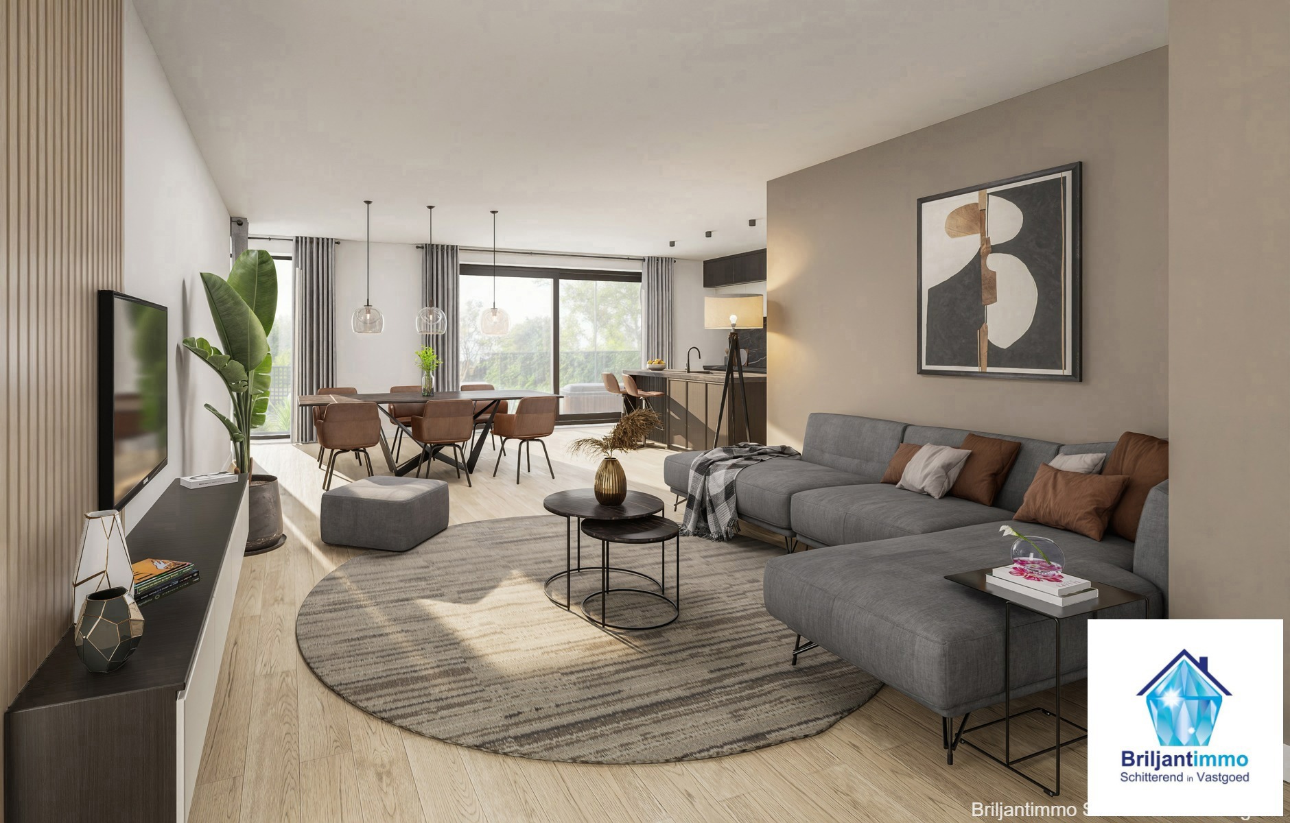 NIEUW te bouwen HOB in zwart-rode gevelsteen+inpandige garage - foto 3
