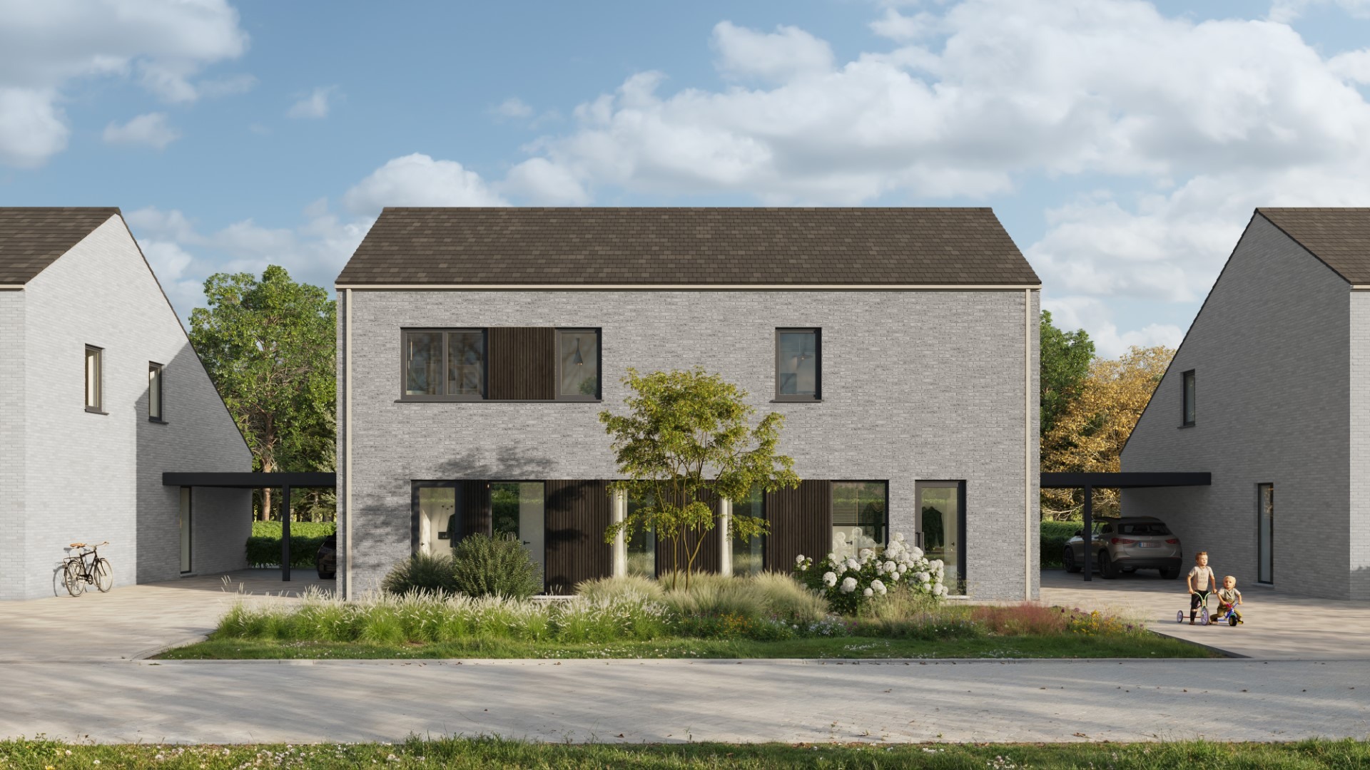 Energiezuinige halfopen bebouwing met 3 slpk’s en carport - foto 2