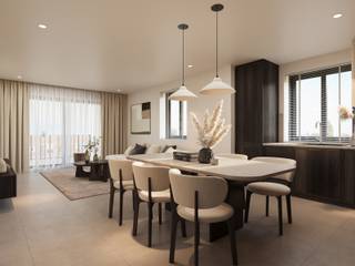 <p><strong>Ontdek Residentie "HOF TER VORST", een stijlvol nieuwbouwproject gevestigd te Veerle-Laakdal.<br /><br /></strong>Het project omvat <strong>12 energiezuinige appartementen</strong> met 1, 2 of 3 slaapkamers, waaronder 4 gelijkvloers appartementen met terras en private tuin, 4 appartementen (eerste verdieping) & 4 duplexappartementen.<br />Dankzij de hoogwaardige afwerking, veel lichtinval, gunstig E-peil, zonnepanelen, warmtepompen, vloerverwarming én vloerkoeling is residentie “FORTUNA” helemaal klaar voor de toekomst.<strong><br /><br />Dankzij de hoogwaardige afwerking, veel lichtinval, gunstig E-peil, zonnepanelen, warmtepompen, vloerverwarming én vloerkoeling is residentie “HOF TER VORST” helemaal klaar voor de toekomst. <br /><br />APPARTEMENT 5 situeert zich op de 1ste verdieping en heeft een (netto) bewoonbare oppervlakte van 86,33m². </strong></p>
<p>Het omvat o.a. 2 slaapkamers van 12,9m² en 12,7m² en een West-gericht terras van 14m².<strong><br /><br />Privé parkeerplaatsen, carports & bergingen zijn beschikbaar en zijn verplicht bij aan te kopen tegen meerprijs.<br /></strong>Kelderberging: 5.000€ tot 8.500€<br />Parkeerplaats (ondergronds): 20.000€ - 25.000€<br />Carports (bovengronds): 15.000€<br />Parkeerplaats (bovengronds/ open): 7.500€<strong><br /><br />De fotorealistische beelden geven een weergave van een mogelijke inrichting - hier kunnen evenwel geen rechten uit geput worden.</strong></p>
<p></p>