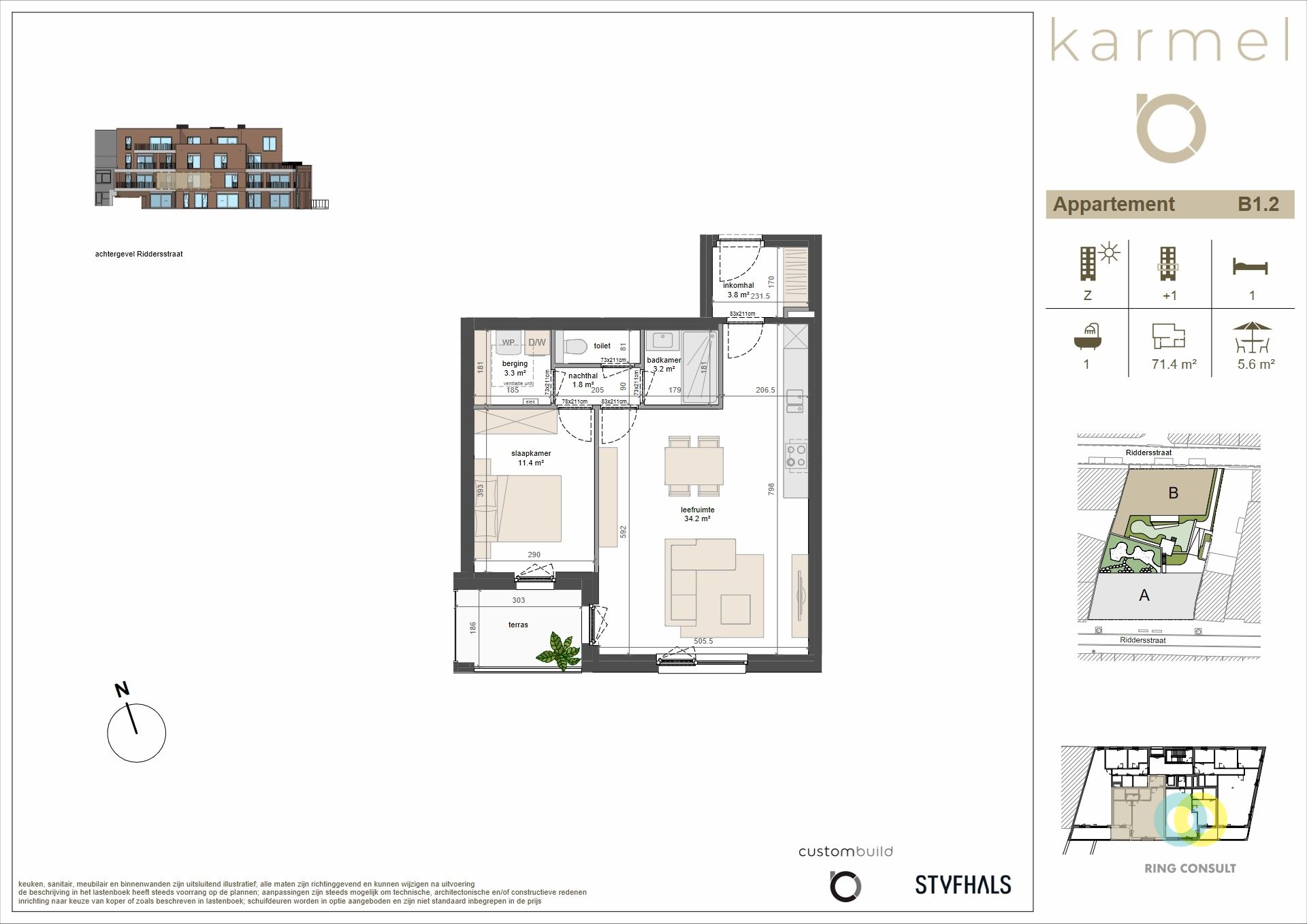 nieuwbouw appartement - 1 Kamer - foto 2