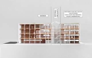 Centrum Gent. Impressionant en multifunctioneel gebouw op 150m van de Huidevetterskaai.Achter deze aantrekkelijke gevel ligt een betonnen constructie...