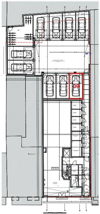 De garagebox (nr. 9) is centraal gelegen in het project residentie Tempête (Paul de Smet de Naeyerstraat 21), met toegang via Gentstraat...