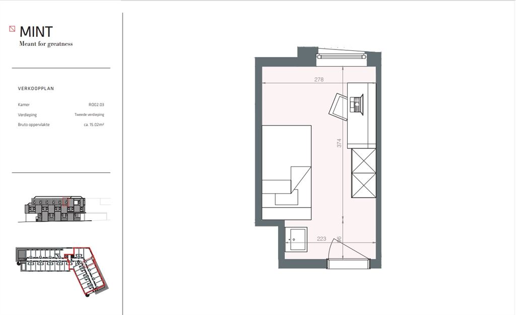 MINT Studentenkamer zonder sanitair - foto 2
