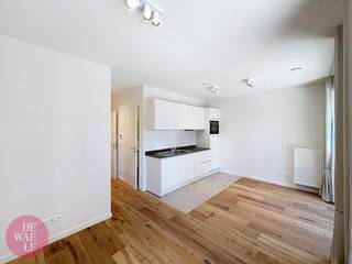 Instapklare en moderne studio, gelegen op de 2e verdieping van de residentie Newport, een gewilde locatie aan de bruisende site van Tour &amp; Taxis. U geniet hier van een centrale ligging met alle voorzieningen binnen handbereik, zoals winkels, openbaar vervoer en gezellige horeca.Indeling van de studio:- Inkomhal met apart toilet- Lichte leefruimte met slaaphoek- Open, volledig uitgeruste moderne keuken (oven, koelkast, diepvries, elektrisch kookvuur, dampkap en spoelbak)- Badkamer met lavabo, toilet en inloopdoucheExtra informatie:De maandelijkse provisie van €130 omvat de kosten voor de gemeenschappelijke delen, verwarming en warm water.Fietsenruimte + individuele kelder aanwezigMogelijkheid tot het huren van een staanplaatsElektriciteit en water worden afzonderlijk geregeldInteresse? Dien vandaag nog uw aanvraag in via Dewaele.com.