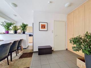 <p><span>Ruim 2 slaapkamer appartement met terras in centrum Brasschaat. </span></p><p><span> </span></p><p><span>Op de tweede verdieping van een klein en verzorgd appartementsgebouw pal in het centrum van Brasschaat is dit gezellige twee slaapkamer appartement gelegen. Je bent op wandelafstand van het park van Brasschaat, maar ook van het centrum met de vele winkels en toch krijg je op het appartement zelf een heel rustige en stille indruk.</span></p><p><span>Aan de achterzijde van het appartement bevinden zich de eetkamer voorzien van ingemaakte kasten en open keuken en de woonkamer op die toegang geeft tot het terras. Aan de straatkant vind je de badkamer met een bad + douchevoorziening, enkele lavabo, toilet en is voorzien van een aansluiting voor wasmachine.  Hiernaast vind je de 2 slaapkamers (+/- 16 m² &amp; +/-11m²).</span></p><p><span>Verder is er nog een gemeenschappelijke berging. </span></p><p><span> </span></p><p><span>Vaste kosten: geen</span></p><p><span> </span></p><p><span>Maak een afspraak via info@immogreenstar.be of via 03/633.12.29.</span></p><p><span> </span></p>