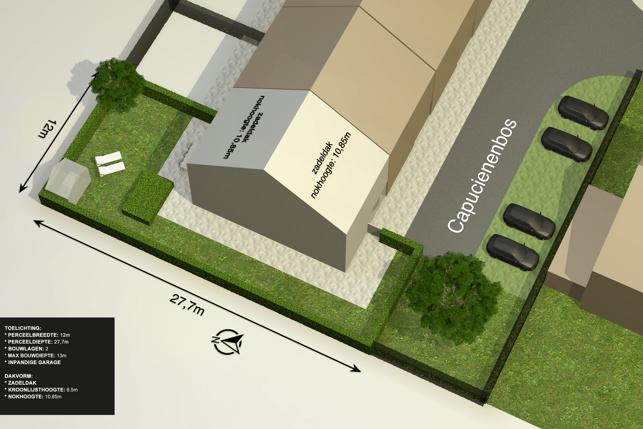 Bouwgrond ca. 322m² voor halfopen bebouwing in een doodlopende straat te Meersel-Dreef. - foto 2