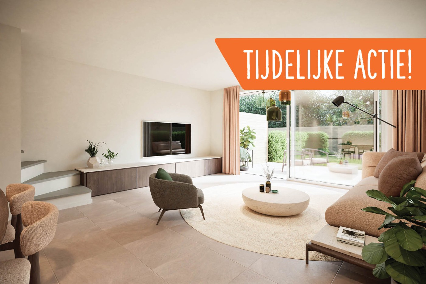 Knappe halfopen nieuwbouwwoning met 3 slpk., autostaanplaats, kelderberging en tuin - foto 1