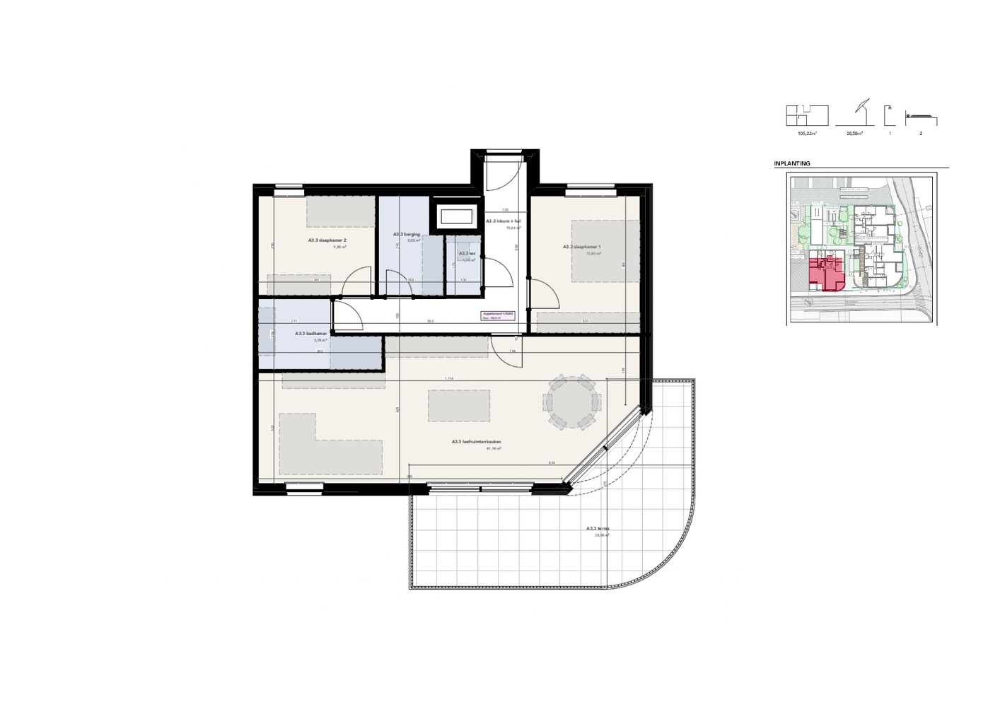 Penthouse met 2 slaapkamers - foto 3