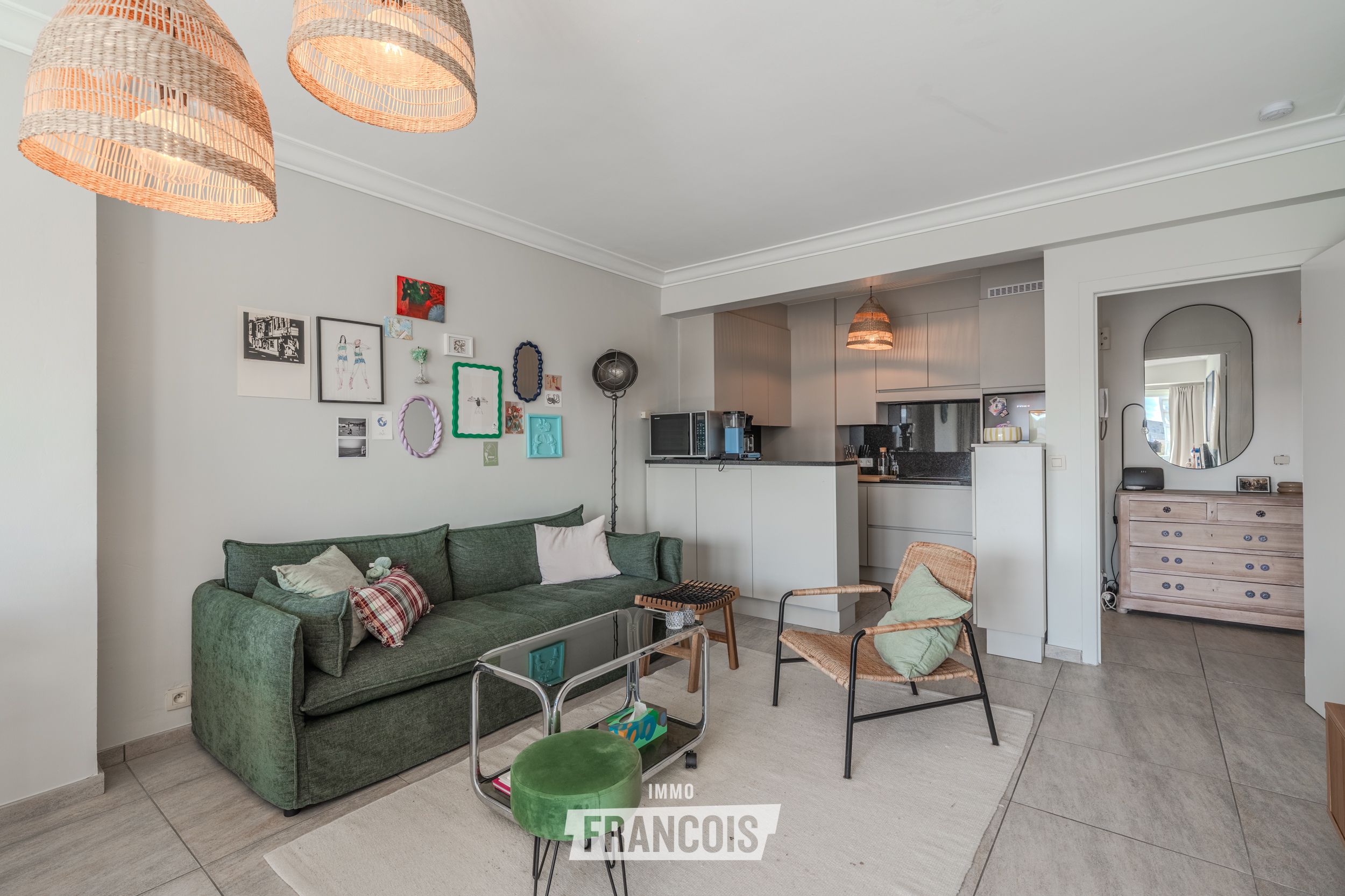 Instapklaar appartement met 1 slaapkamer, EPC B en open zicht in Mariakerke - foto 5