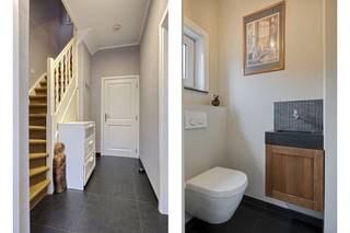 Bij binnenkomst wordt u verwelkomd in een stijlvolle inkomhal met gastentoilet en vestiaire. De zeer ruime, open leefruimte geniet van veel...