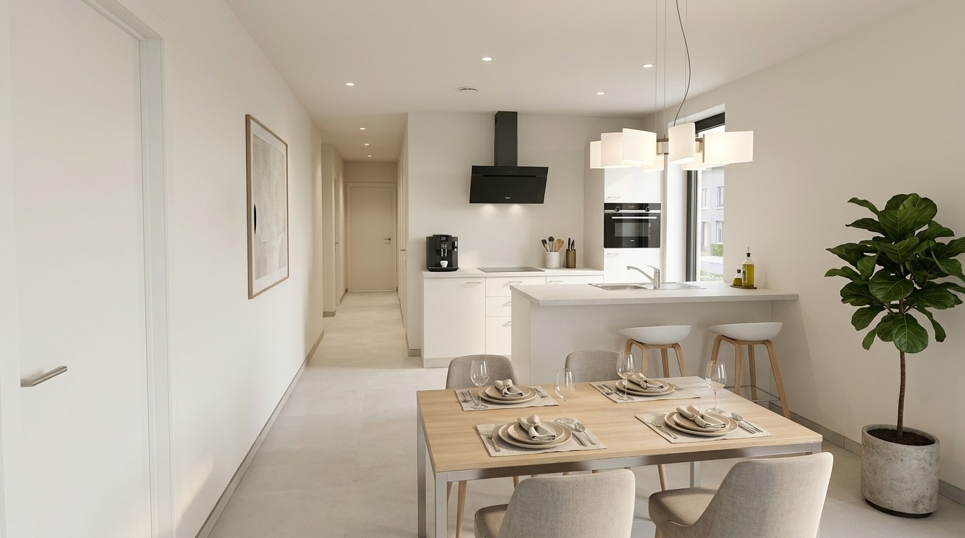 Modern nieuwbouwappartement met 2 slaapkamers en ruim terras in centrum Lubbeek - foto 3