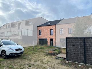 Dit nieuwbouwproject met landelijke look bestaat uit 2 gezinswoningen, waarvan enkel de inkomhal gemeenschappelijk is. Ontdek de rechterwoning...