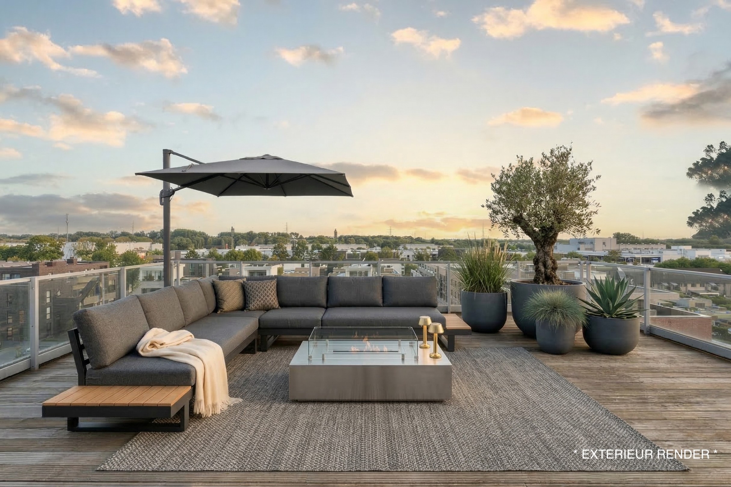 Luxueus penthouse van 204 m² met uitzonderlijke terrassen en panoramisch zicht in Hasselt - foto 4