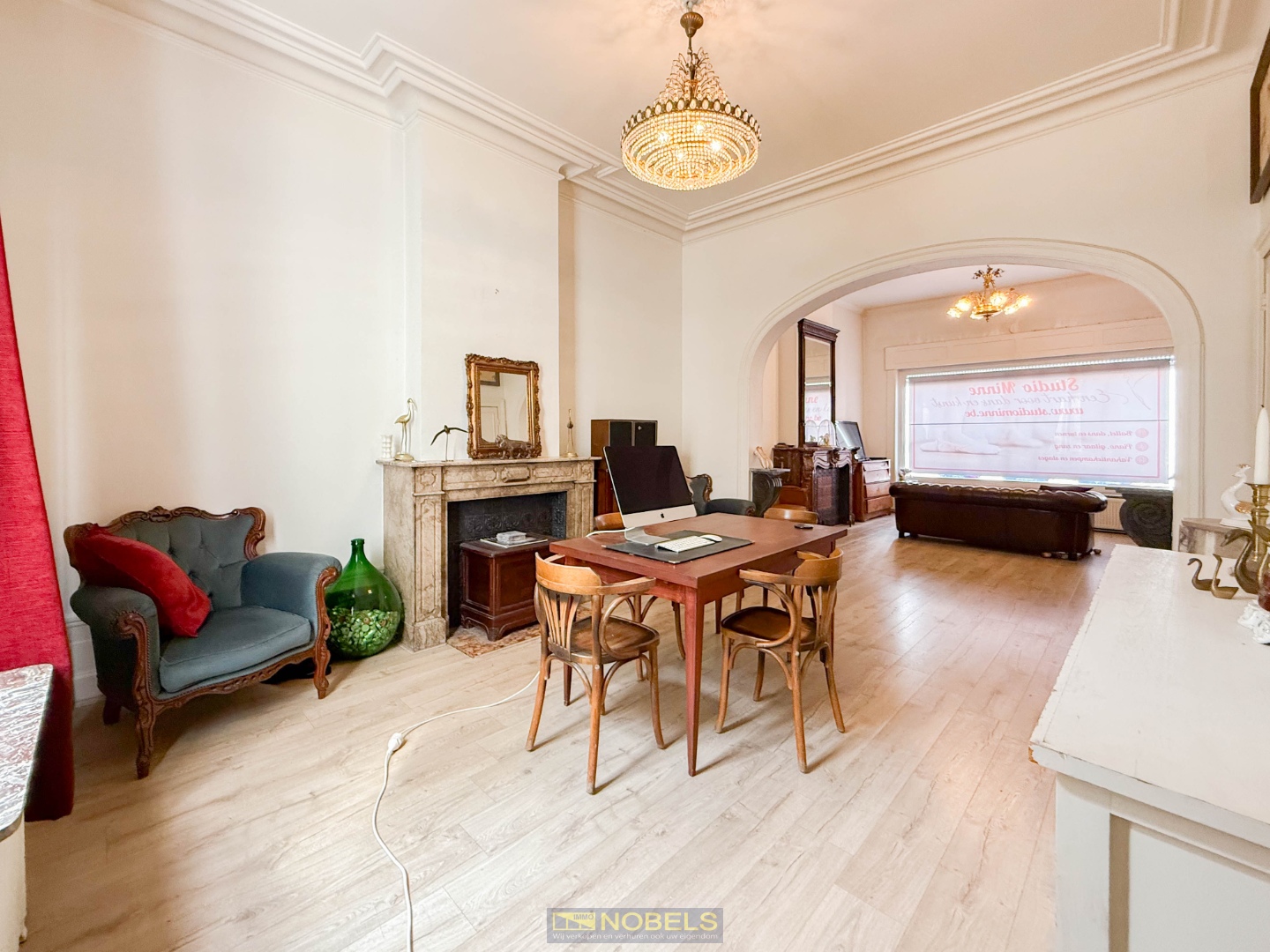 Te koop, opgefrist herenhuis (283m²) met authentieke elementen en stadstuint in centrum Ronse - foto 4