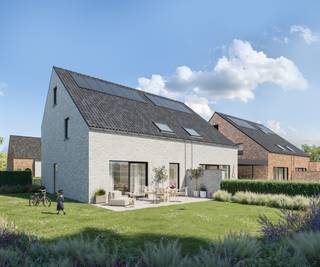 In een nieuwe en familievriendelijke wijk in Eernegem realiseert Danneels een verfijnde gezinswoning in hedendaags landelijke architectuur op het lot 15.<br /><br />Deze woning heeft een open woonkamer met afgewerkte eilandkeuken, een garage, 4 ruime slaapkamers, ingerichte badkamer, veel bergruimte en een omheinde tuin met terras.<br /><br />Het is een zeer energiezuinige woning, uitgerust met geothermische warmtepomp, vloerverwarming, ventilatie met warmterecuperatie en zonnepanelen.<br /><br />Danneels werkt jouw nieuwe thuis sleutel-op-de-deur voor je af, incl. terras, oprit en tuinomheining. Voor een vaste prijs en tegen een afgesproken einddatum. Jij kiest de keuken- en badkamerinrichting, vloer- en wandtegels bij onze partners. Onze klantenbegeleider staat voor je klaar met advies op maat.