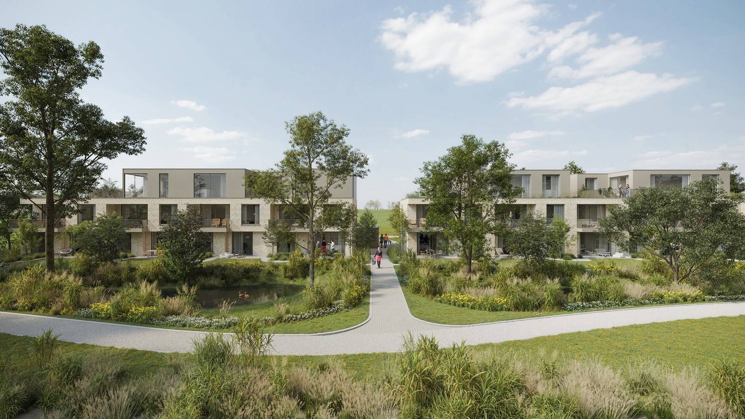 Nieuwbouwappartement, eerste verdieping, in een prachtige parkomgeving - foto 1